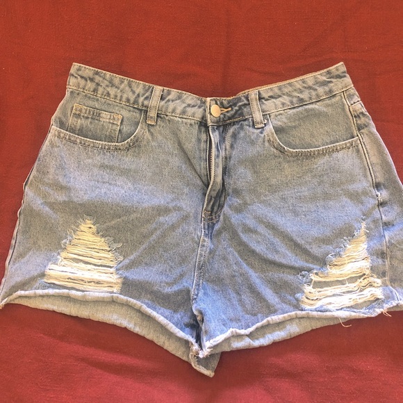 Kittenish Denim Shorts - Picture 1 of 3